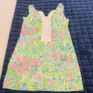 Lilly Pulitzer Floral Mini Dress - Pink and Green